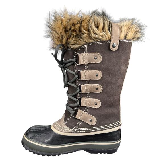 Sorel Women’s Joan Of Arctic Brown Suede Winter Boot Size US 6 - Picture 2 of 10